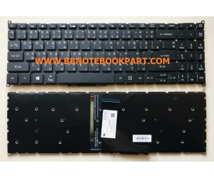 Acer Keyboard คีย์บอร์ด ASPIRE A515-53   ภาษาไทย อังกฤษ (รบกวนแกะเทียบก่อนสั่งนะครับ)
